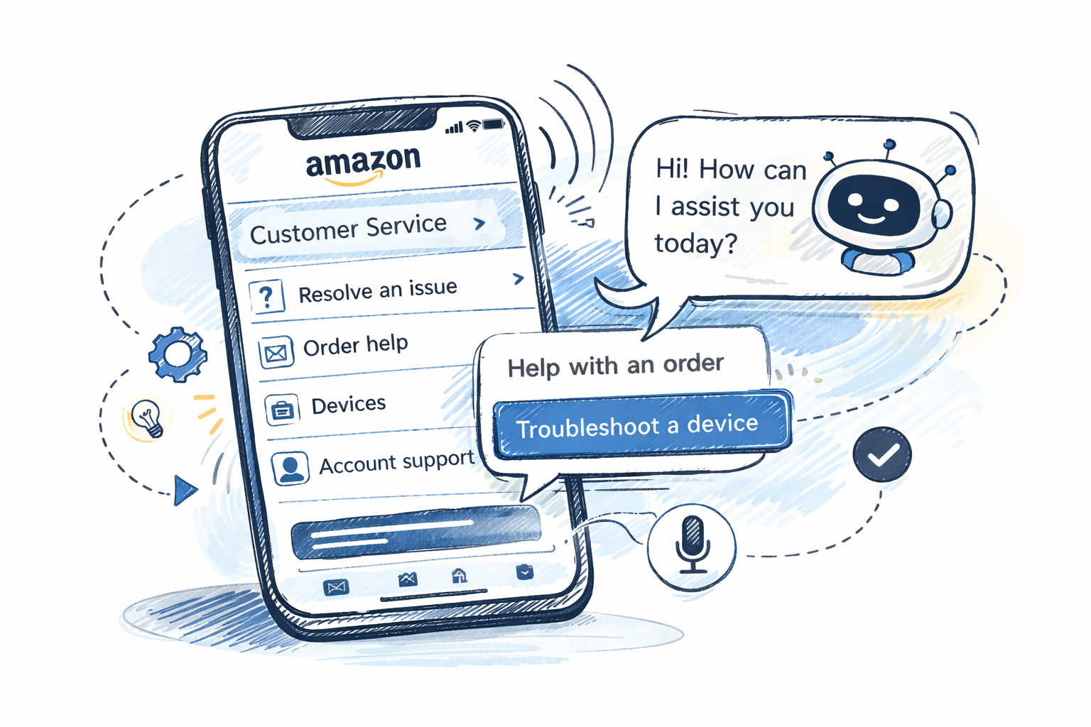 Customer looking at their phone, confused by an unrecognized credit card charge