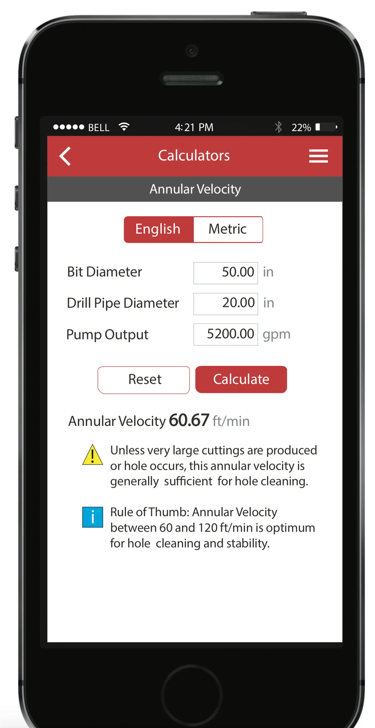Field operations app workflow step with structured inputs and navigation controls