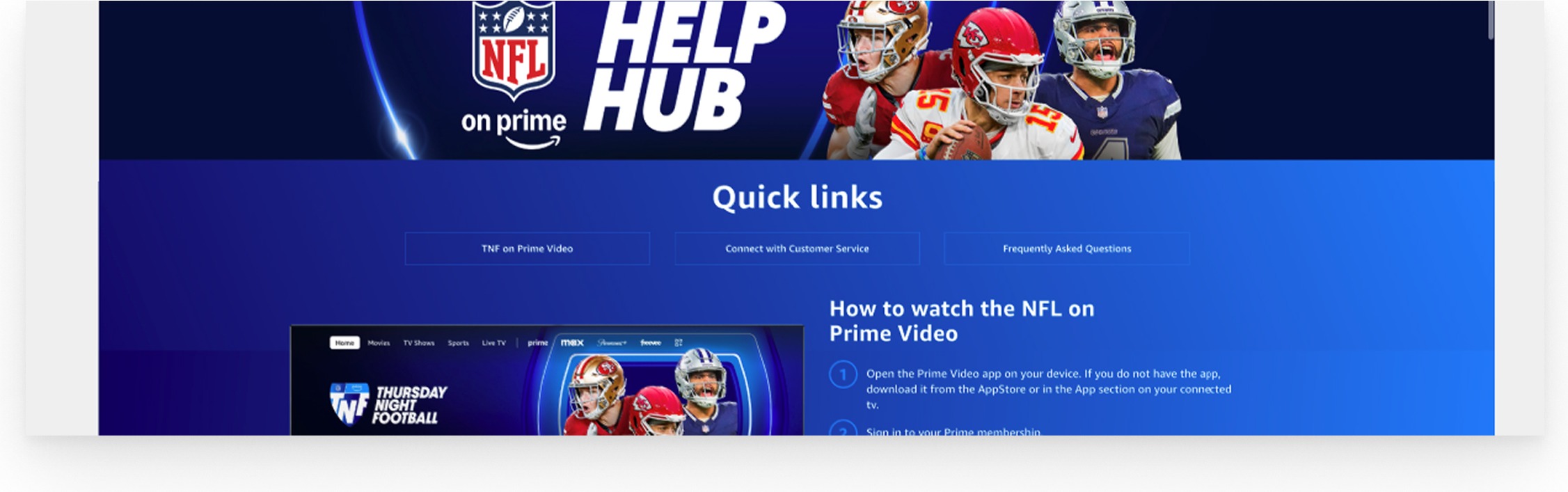 Before: how to watch section with dense content and less clear hierarchy